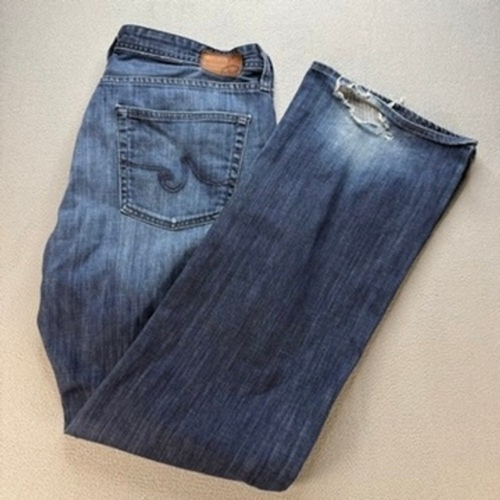 AG Adriano Goldschmied Jeans The Regent Bootcut 36x34 (FIT 36x33) USA‎ Made Mens